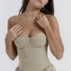 Sukienka gorsetowa Samaria w kolorze taupe