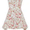 Sukienka gorsetowa z drapowaniem w kwiatowy wzór Jasmine Rose