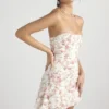 Sukienka gorsetowa z drapowaniem w kwiatowy wzór Jasmine Rose