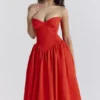Sukienka Letnia bez ramiączek Elizabeth w kolorze Italian Tomato Sukienka Letnia bez ramiączek Elizabeth w kolorze Italian Tomato