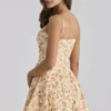 Sukienka letnia mini z bawełny z nadrukiem Dolly Warm Rose Sukienka letnia mini z bawełny z nadrukiem Dolly Warm Rose