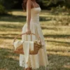 Sukienka letnia Ysabella Lemon z koronką na zamówienie + broderie anglaise Sukienka letnia Ysabella Lemon z koronką na zamówienie + broderie anglaise
