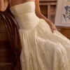 Sukienka letnia Ysabella Lemon z koronką na zamówienie + broderie anglaise Sukienka letnia Ysabella Lemon z koronką na zamówienie + broderie anglaise