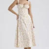 Sukienka letnia z bawełny z nadrukiem Carmen Ivory Meadow Sukienka letnia z bawełny z nadrukiem Carmen Ivory Meadow
