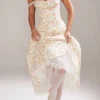 Sukienka Letnia z bawełny z nadrukiem Rosalee Ivory Meadow Sukienka Letnia z bawełny z nadrukiem Rosalee Ivory Meadow