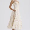 Sukienka Letnia z bawełny z nadrukiem Rosalee Ivory Meadow Sukienka Letnia z bawełny z nadrukiem Rosalee Ivory Meadow