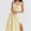 Sukienka Letnia z gorsetem Carmen w kolorze Buttercup Sukienka Letnia z gorsetem Carmen w kolorze Buttercup