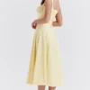 Sukienka Letnia z gorsetem Carmen w kolorze Buttercup Sukienka Letnia z gorsetem Carmen w kolorze Buttercup
