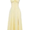 Sukienka Letnia z gorsetem Carmen w kolorze Buttercup Sukienka Letnia z gorsetem Carmen w kolorze Buttercup