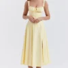 Sukienka Letnia z gorsetem Carmen w kolorze Buttercup Sukienka Letnia z gorsetem Carmen w kolorze Buttercup