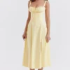 Sukienka Letnia z gorsetem Carmen w kolorze Buttercup Sukienka Letnia z gorsetem Carmen w kolorze Buttercup