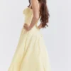 Sukienka Letnia z gorsetem Carmen w kolorze Buttercup Sukienka Letnia z gorsetem Carmen w kolorze Buttercup
