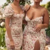 Sukienka letnia z gorsetem w kwiatowy wzór Charlotte Rose Sukienka letnia z gorsetem w kwiatowy wzór Charlotte Rose