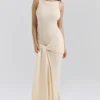 Sukienka maxi Akaia Champagne Waterfall Sukienka maxi Akaia Champagne Waterfall