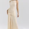 Sukienka maxi Akaia Champagne Waterfall Sukienka maxi Akaia Champagne Waterfall