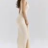 Sukienka maxi Akaia Champagne Waterfall Sukienka maxi Akaia Champagne Waterfall