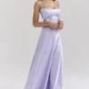 Sukienka maxi Anabella Orchid z wiązaniem Sukienka maxi Anabella Orchid z wiązaniem