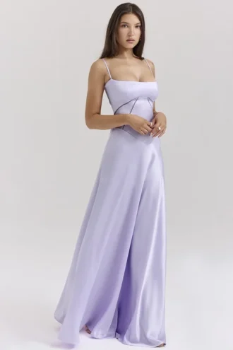 Sukienka maxi Anabella Orchid z wiązaniem Sukienka maxi Anabella Orchid z wiązaniem