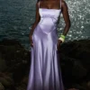 Sukienka maxi Anabella Orchid z wiązaniem Sukienka maxi Anabella Orchid z wiązaniem