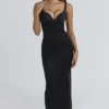 Sukienka maxi Ari Black z ręcznymi zdobieniami z koralików – edycja limitowana Sukienka maxi Ari Black z ręcznymi zdobieniami z koralików – edycja limitowana
