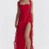 Sukienka maxi Ariela Cherry Ruffle Sukienka maxi Ariela Cherry Ruffle