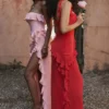 Sukienka maxi Ariela Cherry Ruffle Sukienka maxi Ariela Cherry Ruffle
