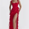 Sukienka maxi Ariela Cherry Ruffle Sukienka maxi Ariela Cherry Ruffle