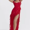 Sukienka maxi Ariela Cherry Ruffle Sukienka maxi Ariela Cherry Ruffle