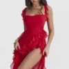 Sukienka maxi Ariela Cherry Ruffle Sukienka maxi Ariela Cherry Ruffle
