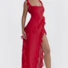 Sukienka maxi Ariela Cherry Ruffle Sukienka maxi Ariela Cherry Ruffle