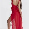 Sukienka maxi Ariela Cherry Ruffle Sukienka maxi Ariela Cherry Ruffle