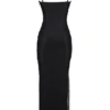 Sukienka maxi „Calla” z czarnymi perłowymi zdobieniami Sukienka maxi „Calla” z czarnymi perłowymi zdobieniami