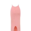 Sukienka maxi Camelia w kolorze morelowym z głębokim dekoltem Sukienka maxi Camelia w kolorze morelowym z głębokim dekoltem