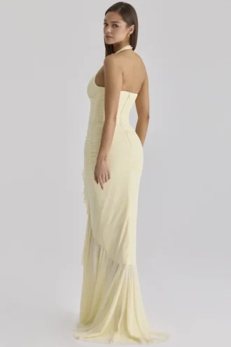 Sukienka maxi Carmine Lemon Mesh Silhouette Sukienka maxi Carmine Lemon Mesh Silhouette