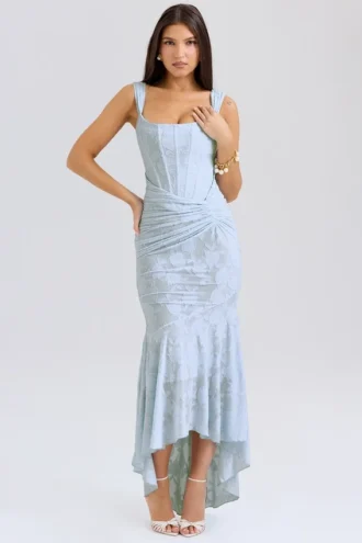 Sukienka maxi Cesca Bluebell w kwiaty