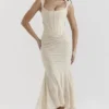 Sukienka maxi Cesca Vintage w kremowe kwiaty Sukienka maxi Cesca Vintage w kremowe kwiaty
