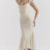 Sukienka maxi Cesca Vintage w kremowe kwiaty Sukienka maxi Cesca Vintage w kremowe kwiaty