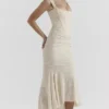 Sukienka maxi Cesca Vintage w kremowe kwiaty Sukienka maxi Cesca Vintage w kremowe kwiaty