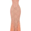 Sukienka maxi Cordelia Sorbet z koronkowymi wstawkami Sukienka maxi Cordelia Sorbet z koronkowymi wstawkami