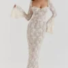 Sukienka maxi Delilah Vintage w kremowej koronce Sukienka maxi Delilah Vintage w kremowej koronce