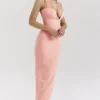 Sukienka maxi Gianina z krepy w kolorze sorbetowym Sukienka maxi Gianina z krepy w kolorze sorbetowym