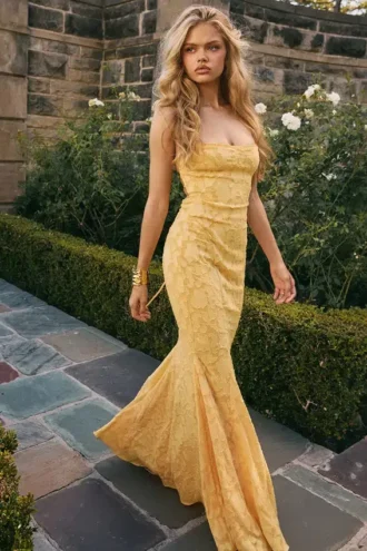sukienka maxi joan apricot z wizaniem z tyu 2 330x495 - Sukienka maxi Joan Apricot z wiązaniem z tyłu