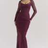 Sukienka maxi Katarina w kolorze wina Sukienka maxi Katarina w kolorze wina