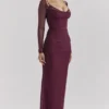 Sukienka maxi Katarina w kolorze wina Sukienka maxi Katarina w kolorze wina