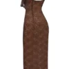 Sukienka maxi Lucianna Espresso Lace Sukienka maxi Lucianna Espresso Lace