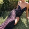 Sukienka maxi Malia Night Shade z koronką Sukienka maxi Malia Night Shade z koronką