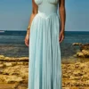 Sukienka maxi Marcella w kolorze oceanicznej błękitu Sukienka maxi Marcella w kolorze oceanicznej błękitu