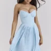 Sukienka maxi Marcella w kolorze oceanicznej błękitu Sukienka maxi Marcella w kolorze oceanicznej błękitu