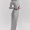 Sukienka maxi Marie-Louise w kolorze jasnoszarym Sukienka maxi Marie-Louise w kolorze jasnoszarym