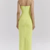 Sukienka maxi Nalini Acid Lime Gorsety Sukienka maxi Nalini Acid Lime Gorsety